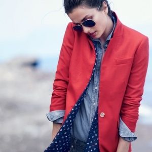 🦔J Crew🦔 Wool Regent Blazer Bohemian Red 0P NWT